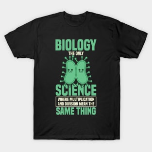 Biology The Only Science Gift T-Shirt